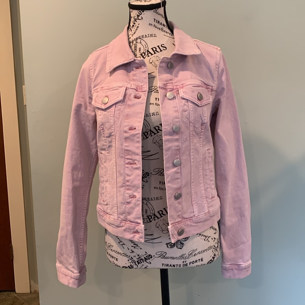 LOFT Light Pink Denim Jean Jacket